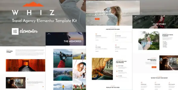 Whiz – Travel Agency Elementor Template Kit